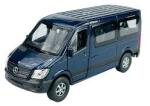 Macheta Mercedes Sprinter albastru 1: 34 replica metal Welly usi deschise cu resort