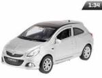 Welly Macheta Opel Corsa OPC argintiu Welly 1: 34 replica metal usi deschise cu resort (JPT)