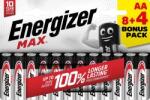 Energizer Max ceruzaelem AA 12db/csomag (NZAXAA08) (NZAXAA08)