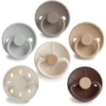 FRIGG 6-Pack Pacifiers Round Silicone Size 2 cumi Earthy Wonder 6 db - notino - 7 375 Ft