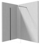 Deante PRIZMA Zuhanyfal, walk-in, nero 120 (KTJ N32P)