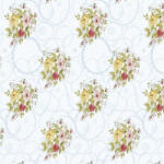 RPX-MAS Fata Masa Pvc - 160g/m2 / 1.37x20m / Mix-flori-gri (46846r) Fata de masa