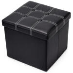 RPX-TAB Taburet Pliabil Depozitare Modern - 38X38X38CM / Negru (46556R)
