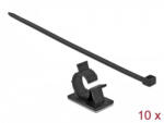Delock Fekete, 41 x 25 mm-es kábelfogó H 250 x Sz 7, 2 mm - kábellel (18882) - pepita