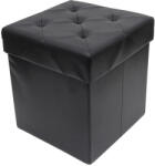 RPX-TAB Taburet Pliabil Depozitare - 38x38x38cm / Negru (46549r)
