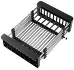 Flippy Kihúzható lefolyótartó konyhai, flippy, rozsdamentes acél edényszárító, evőeszköz- és üvegtartó, gyümölcs- és zöldségrács, 29 x 22 x 9, 5 cm fekete (133190)