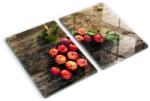 tulup Edzett üveg vágódeszka, Tulup, Alma az asztalon, Piros, 2x40x52 cm, 010010520020000006852 (010010520020000006852)