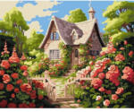 Ideyka Pictura pe numere cu sasiu Peisaje Casa la tara 40x50 cm KHO6338 (KHO6338) Carte de colorat