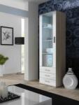 Cama meble Витрина Cama SOHO S1 дъб сонома/бял гланц (SOHOWITS1 DS/BI)