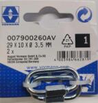 Vorman КАРАБИНА ОВАЛ С ГАЙКА 3.5mm 29/5x10 2БР (4003984662819)
