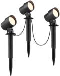 Brilliant - Комплект от 3 външни LED лампи KAMARA LED/8, 5W/230V IP44 черни (BI0411)