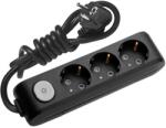 Panasonic РАЗКЛОНИТЕЛ 3ГНЕЗДА 5М С КЛЮЧ ЧЕРЕН (8691136115311)