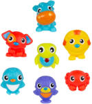 Playgro Jucării de baie pentru bebeluși Playgro - Prieteni veseli, 7 bucăți (PG.0541)