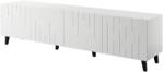 Cama meble RTV шкаф BARI 200x42x52 бял мат (BARI 474100)