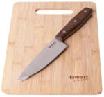Lamart БАМБУКОВА ДЪСКА ЗА РЯЗАНЕ + НОЖ lamart lt2059 (8590669191758)