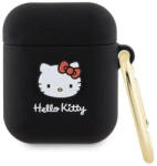 Hello Kitty Кейс Hello Kitty Silicone 3D Kitty Head за AirPods 1/2, черен (Hel000061-0)