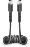 SBS TECABLETYPCCSK USB-C спирален кабел - USB-C 0.5m - черен (8018417434686)