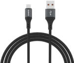 Dudao L3SM USB-A - MicroUSB 3A 1, 2 м плетен кабел - черен (6976625333028)