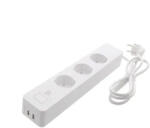 DELTACO Смарт разклонител DELTACO SH-P03USB2, WiFi 2.4GHz, 3xCEE 7/3, 2xUSB-A (SH-P03USB2)