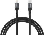 Dudao L3CL USB-C - Lightning 30W плетен кабел 1, 2 м - черен (6976625333073)