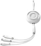 JOYROOM 3в1 кабел Joyroom S-A40 Colorful Series, USB-A към USB-C / Lightning / (S-A40_W)