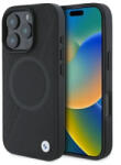 BMW Кожен калъф BMW Sign Leather Half Textured And Circle MagSafe за iPhon (3666339323431)