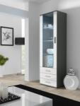 Cama meble Витрина Cama SOHO S1 сиво/бял гланц (SOHOWITS1 SZ/BI)
