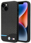BMW Кейс BMW BMHCP14S22NBCK за iPhone 14 6.1"", черен / черен, Leather Carb (3666339067168)