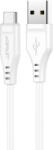 ACEFAST Кабел за пренос на данни от USB към USB Type C Acefast, 1.2m, 3A, Бял (C3-04-A-C white)
