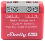 Shelly 1PM Mini Gen4 Интелигентен превключвател, червен (3800238070809)