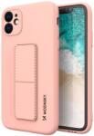 Wozinsky Калъф Wozinsky Kickstand Flexible Silicone, за iPhone 11 Pro Max, розо (9111201940154)
