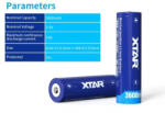 XTAR Акумулаторна батерия XTAR за фенери 18650 със защита , 3600mAh, Li-ion (XTAR-BL-CR18650-3600PCM) - smartx