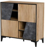 Cama meble Cama 4D библиотека OVO 90x38xH90 дъб/бетон (OVO 201303)