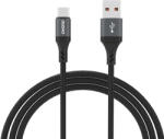 Dudao L3ST USB-A - USB-C 5A кабел 1, 2 м оплетен - черен (6976625333035)