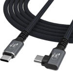 Wozinsky WPS3-UY41S USB-C Thunderbolt 4 240W 1m 4K ъглов кабел - черен (WPS3-UY41S)