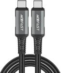 ACEFAST Кабел Acefast C1-09, USB-C към USB-C, USB4, PD3.1, 5A, 1m, сиво-черно (C1-09)