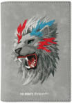 Nimmy Калъф за паспорт/портфейл Nimmy Raptor Lion - сив (6971080319143)