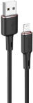 ACEFAST Кабел за зареждане Acefast MFI от USB към Lightning, 1.2m, 2.4А, Черен (C2-02-A-L black)