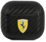 Ferrari Калъф Ferrari FESA3CABK On Track PU Carbon, за AirPods 3, черен (FER000514-0)