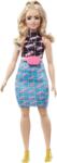 Mattel Barbie, Fashionistas, papusa blonda in tinuta cu imprimeu Girl Power Papusa Barbie