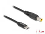 Delock Laptop töltőkábel USB Type-C apa - IBM 7, 9 x 5, 5 mm apa (87979)