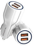 CELLERS Somostel Car Charger Qc 3.1a + 2a White + Type-c Cable (025686) - vexio