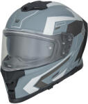 W-Tec Motoros sisak W-TEC Nexwor Graphic, aerodinamikusan kialakított héj, zárható szellőzőrendszer, Pinlock® 70 előkészítés, mikrometrikus csat zárással szürke M(57-58) (30519-M-1)