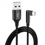  Cablu USB-A 2.0 la USB type C drept/unghi 90 grade 3A 0.5m, ku31czm05 (KU31CZM05)