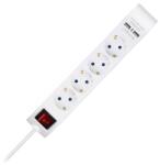 V-TAC Prelungitor V-Tac 5 căi cu întrerupător și 2 porturi USB, cablu 3G1.5 mm2, 1.4 m, SKU-8808 (SKU-8808)