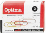 OPTIMA Gemkapocs OPTIMA 28mm színes 100 darabos (22143) - tonerpiac