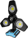 Brüder Mannesmann Akkus LED munkalámpa 3500 lm, 3 kihajtható panellel, IP54 védelemmel (Q30600) (Q30600)