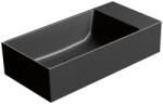 SAPHO GSI Kube X kerámia 50x25 cm mosdó, matt fekete 9486026 (9486026)