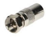 VIRONE ZA-18 Réz adapter TV-aljzat / F-dugó (ZA-18)