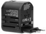 VIRONE TA-6 GOworld USB univerzális utazóadapter, több mint 200 országban működik világszerte, 100-240V, 8A, 2 x USB, 5VDC/2, 4A intelligens azonosítás (TA-6)